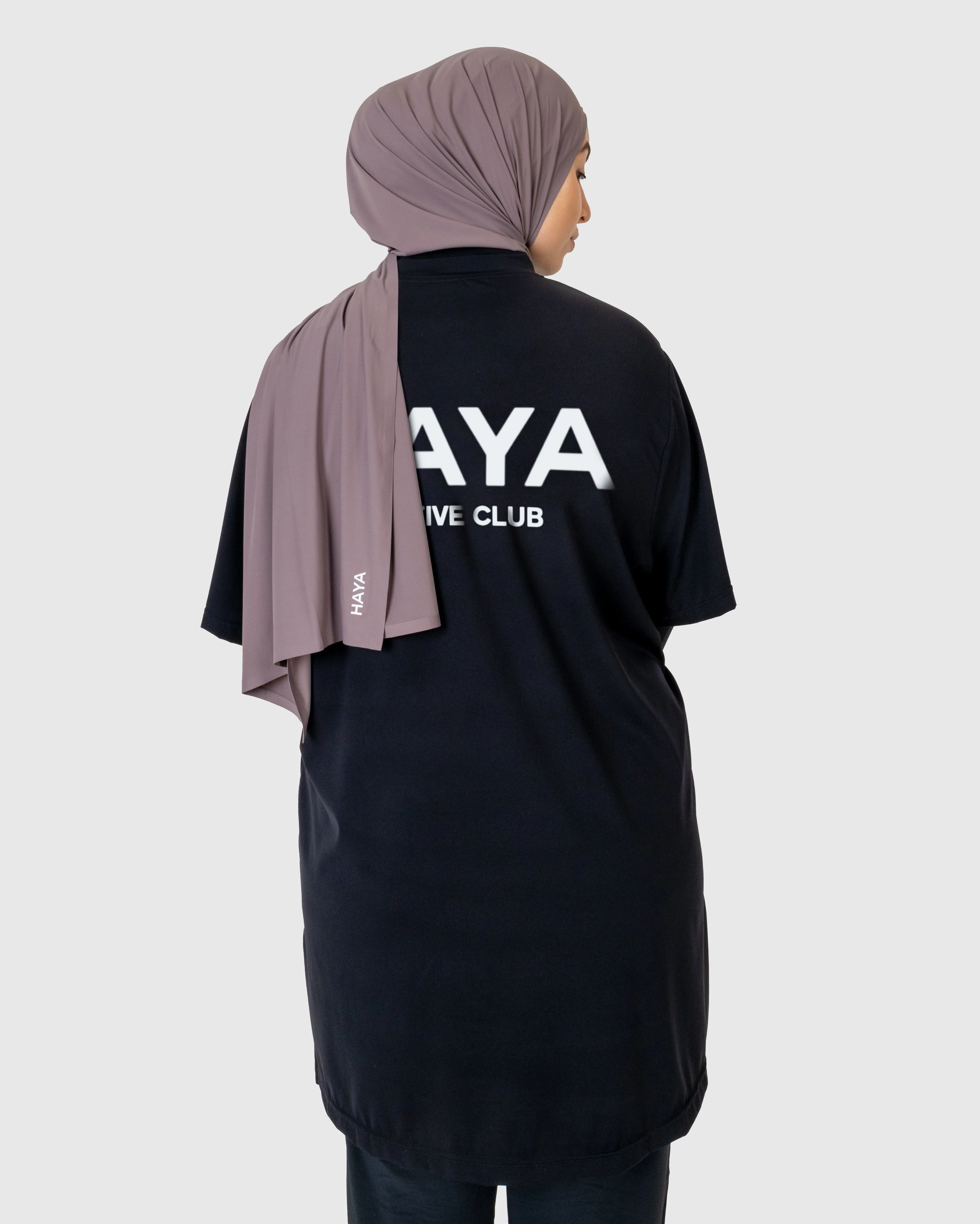 Oversized "Active Club" Tee - Black - Image 3