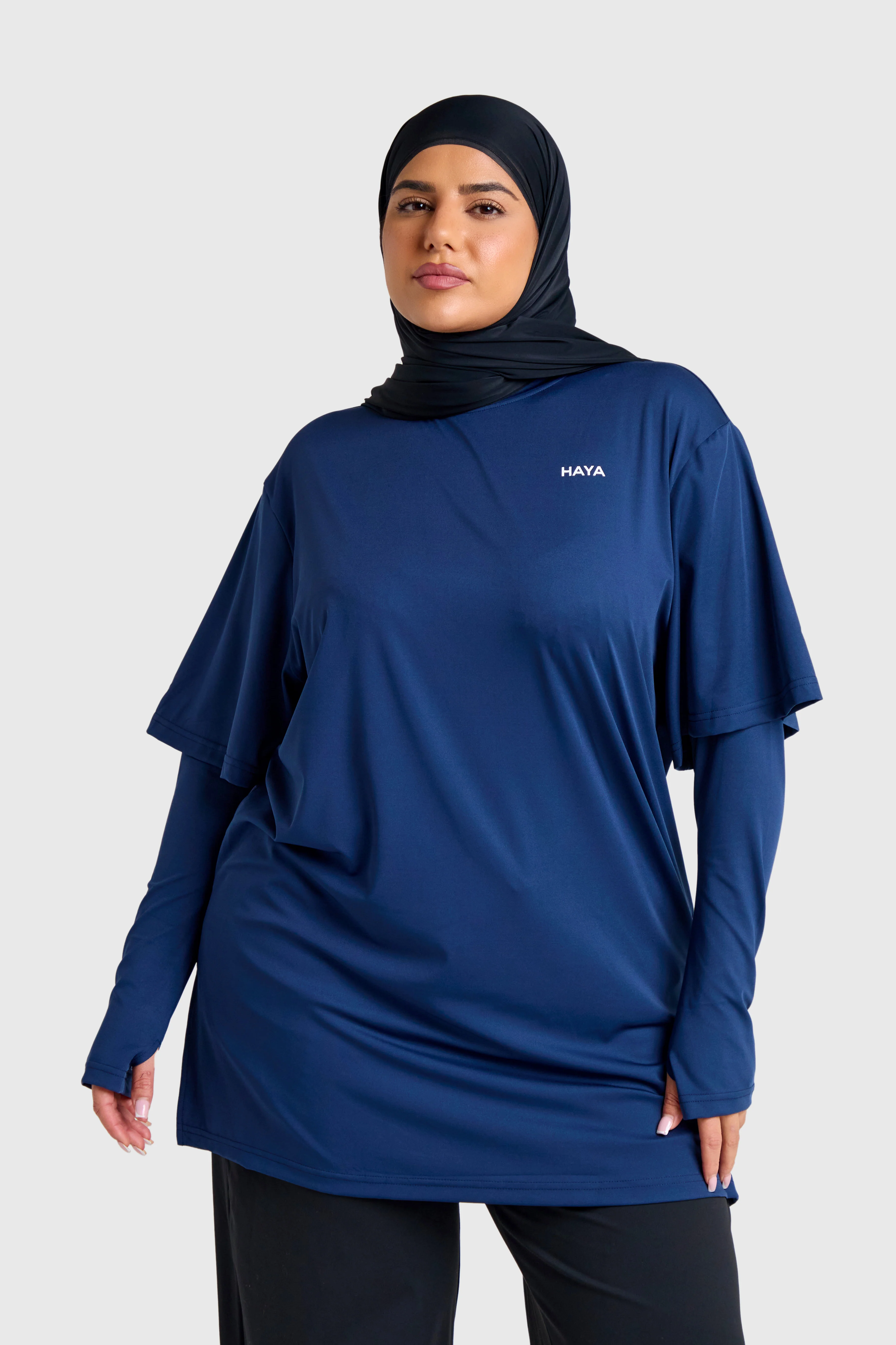 Oversized Active Tee - Navy - Image 10