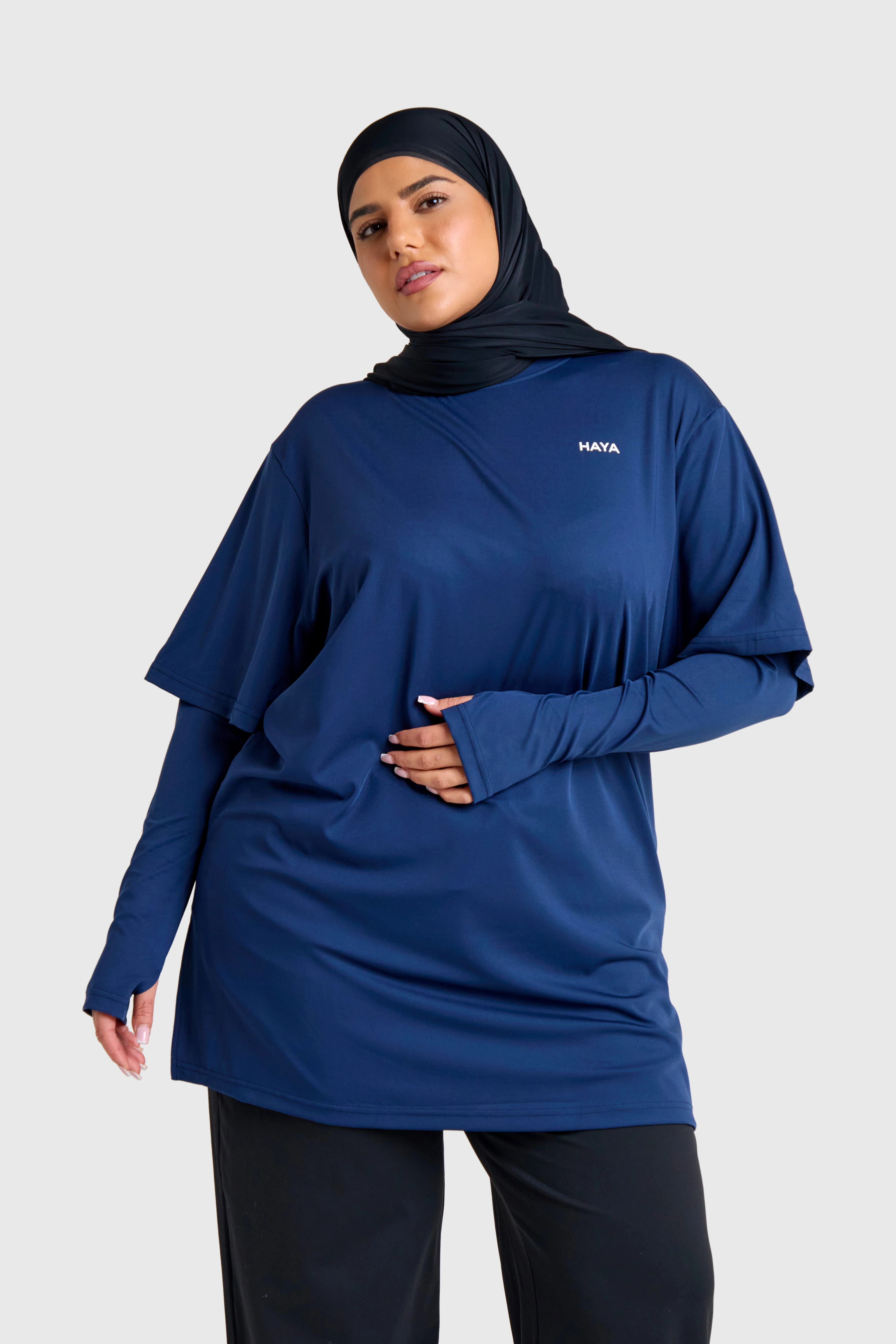 Oversized Active Tee - Navy - Image 9